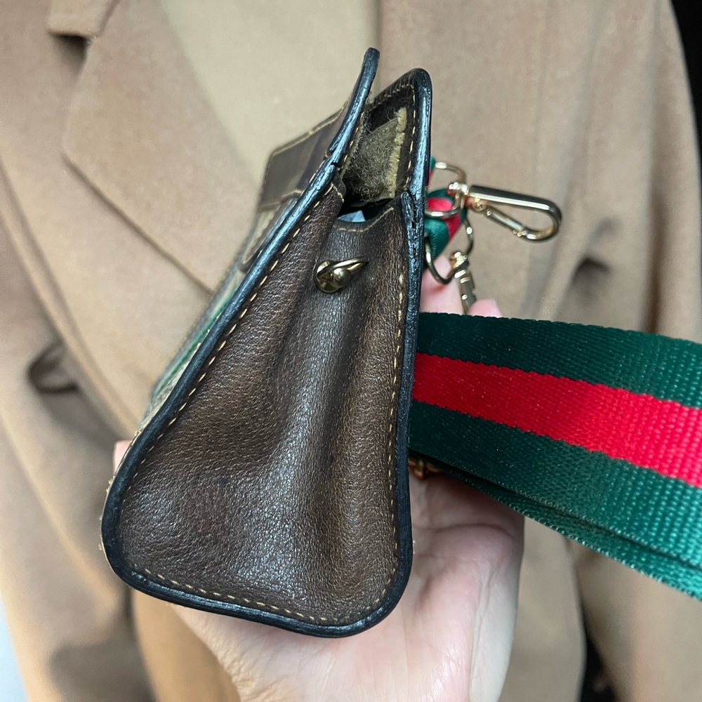 COPY - Authentic Gucci vintage web sherry line mini clutch bag (D7018) - Picture 5 of 10